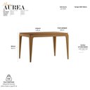 Ver imagem 2 de Mesa de Jantar Aurea 120x80 cm Cinamomo - New Ceval