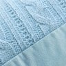 Capa de almofada VivaIN tricô duplada azul claro 50 x 50 cm - 3