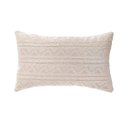 Ver imagem 1 de Capa de almofada VivaIN rineira tricô duplada bege 30 x 50 cm