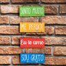 Placa Decorativa com Corrente Ho'oponopono "Sinto Muito, Me Perdoe, Eu te Amo, Sou Grato..." - 1