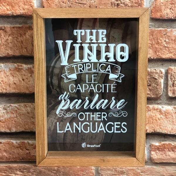 Quadro Porta Rolhas The Vinho - 1