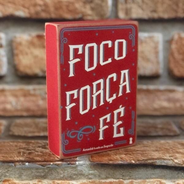 Box Decorativo Foco Força Fé - 1