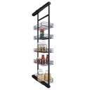 Ver imagem 1 de Coluna Deslizante com Corrediça 5 Bandejas 35x47x175cm Aço Preto Masutti Copat