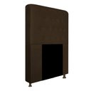 Ver imagem 1 de Cabeceira Brenda Para Cama Box Solteiro 120cm com Capitonê Suede - Ecotec Decor:Marrom