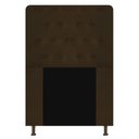 Ver imagem 2 de Cabeceira Brenda Para Cama Box Solteiro 120cm com Capitonê Suede - Ecotec Decor:Marrom