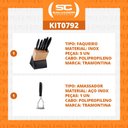 Ver imagem 2 de KIT - Faqueiro Plenus 6 Peças + 1 Amassador de Batata e Feijão - Tramontina