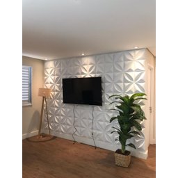 Formas de Gesso Cimento Abs 1,5mm Resistente Petala 30x30 Decoração Flexivel Textura Relevo 3d Pvc - 5
