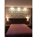 Ver imagem 3 de Formas de Gesso Cimento Abs 1,5mm Resistente Petala 30x30 Decoração Flexivel Textura Relevo 3d Pvc