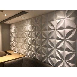 Formas de Gesso Cimento Abs 1,5mm Resistente Petala 30x30 Decoração Flexivel Textura Relevo 3d Pvc - 2