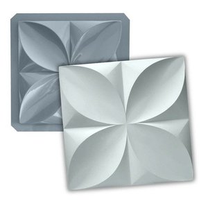 Formas de Gesso Cimento Abs 1,5mm Resistente Petala 30x30 Decoração Flexivel Textura Relevo 3d Pvc