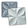 Formas de Gesso Cimento Abs 1,5mm Resistente Petala 30x30 Decoração Flexivel Textura Relevo 3d Pvc - 1
