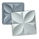 Ver imagem 1 de Formas de Gesso Cimento Abs 1,5mm Resistente Petala 30x30 Decoração Flexivel Textura Relevo 3d Pvc