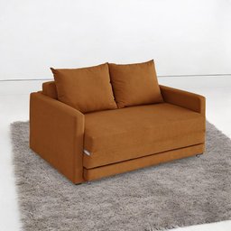 Sofa Cama Casal 147cm Trento Terracota Estofama - 2