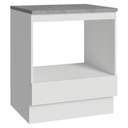 Ver imagem 2 de Balcão para Forno/Micro-Ondas 70 cm 1 Gaveta Branco Madesa