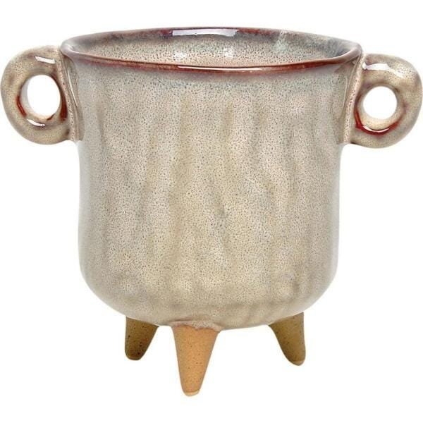 Cachepot Cerâmica Bege 13cm GS - 1