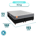 Ver imagem 3 de Cama Box Preto King + Colchão D23 Pro Inducol
