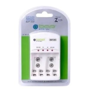 Carregador Biv Auto Stop S/ Pilhas - 4 Aa - 4 Aaa ou 2 de 9v