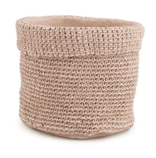 Cachepot Cesto em Cimento 16cm Mart - 1