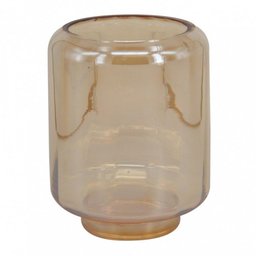 Vaso Decorativo Vidro Âmbar 16cm BTC - 1