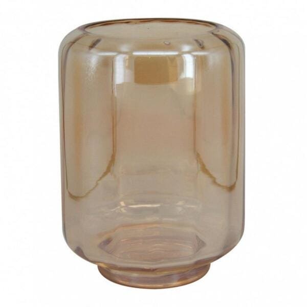 Vaso Decorativo Vidro Âmbar 22cm BTC - 1