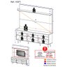 Rack Retrô com Painel TV 65" Madri Multimóveis V3371 - 4