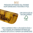 Ver imagem 4 de Descanso de Copo Luxo Porta Copo com Suporte em Madeira