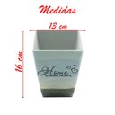 Ver imagem 3 de Kit 2 Mini Vasos de Planta Cachepot Estampados Decorados 16cm
