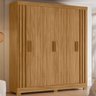 Guarda Roupa Valença 195cm 6 Portas Freijó com Portas Ripadas Moval - 1