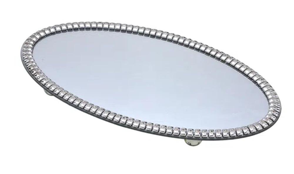 Bandeja Vidro Decorativa 36cm Mabruk - 1