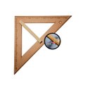 Ver imagem 3 de Kit Geométrico do Professor Mdf Com Régua 1M, Compasso Para Quadro Branco, Esquadro 30/60 , Esquadro