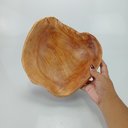 Ver imagem 3 de Wood Centro de Mesa Fruteira de Cozinha Multiuso Decoração 10x23x23cm