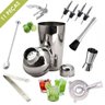 Kit Barman Profissional Coqueteleira 500ml 11 Peças Inox Caipirinha Drinks - 4