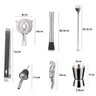 Kit Barman Profissional Coqueteleira 500ml 11 Peças Inox Caipirinha Drinks - 2