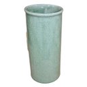 Ver imagem 5 de Vaso Cilindrico Porcelana Craquelada Verde Folha em Relevo 30cm Columbus Gold