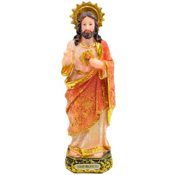 Sagrado Coração De Jesus 15cm - Enfeite Resina - 1