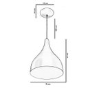 Ver imagem 3 de Lustre Pd Gota Pequena Alumínio 21cm Soquete E-27 Gold Rose