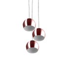 Ver imagem 2 de Lustre Pendente Aluminio Bola Triplo 15cm Gold Rose