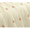 Ver imagem 5 de cobreleito cama queen 6 peças todo bordado colcha queem bouquet buque palha luxo