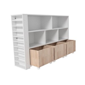Organizador Infantil Baús E Porta Carrinho Natanael 100% Mdf WoodCore