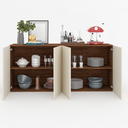 Ver imagem 5 de Balcão Buffet Sonhare 4 Portas Seda/Off White - Mobilarte Móveis