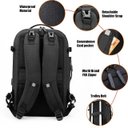 Ver imagem 6 de Mochila Pasta Executiva Viagem Negócios Notebook Impermeável Masculina Feminina Reforçada Arctic Hun