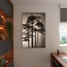 Quadro Decorativo Paisagem Araucaria Angustifolia com Moldura Prata - 100x70 Cm - 3