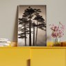 Quadro Decorativo Paisagem Araucaria Angustifolia com Moldura Prata - 100x70 Cm - 4