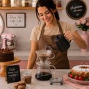 Ver imagem 4 de Cafeteira de Vidro Kit Jarra com Suporte Coador Grande 650ml Passador Cafe Artesanal Luxo Casa Cafet