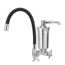 Ver imagem 1 de Torneira Cozinha Flexivel Preto C/filtro Abs Parede Slim 1/4