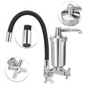 Ver imagem 2 de Torneira Cozinha Flexivel Preto C/filtro Abs Parede Slim 1/4