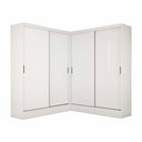 Ver imagem 2 de Closet Casal Duplo Belém 4 Portas 4 Gavetas Carioca Móveis Branco