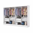 Ver imagem 4 de Closet Casal Duplo Belém 4 Portas 4 Gavetas Carioca Móveis Branco