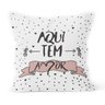 Kit 4 Almofadas Decorativas Own Aqui Tem Amor Coração - 45x45 cm - 2