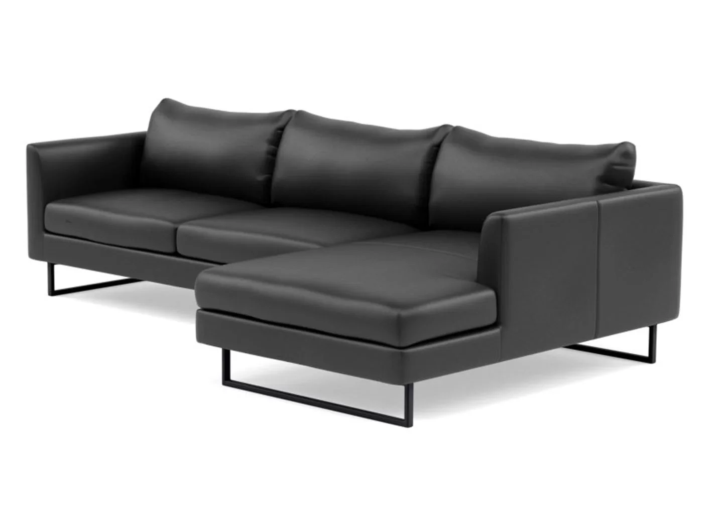 Ver imagem 4 de Sofá 2 Lugares com Chaise Lado Direito - Fab003:Chaise direita